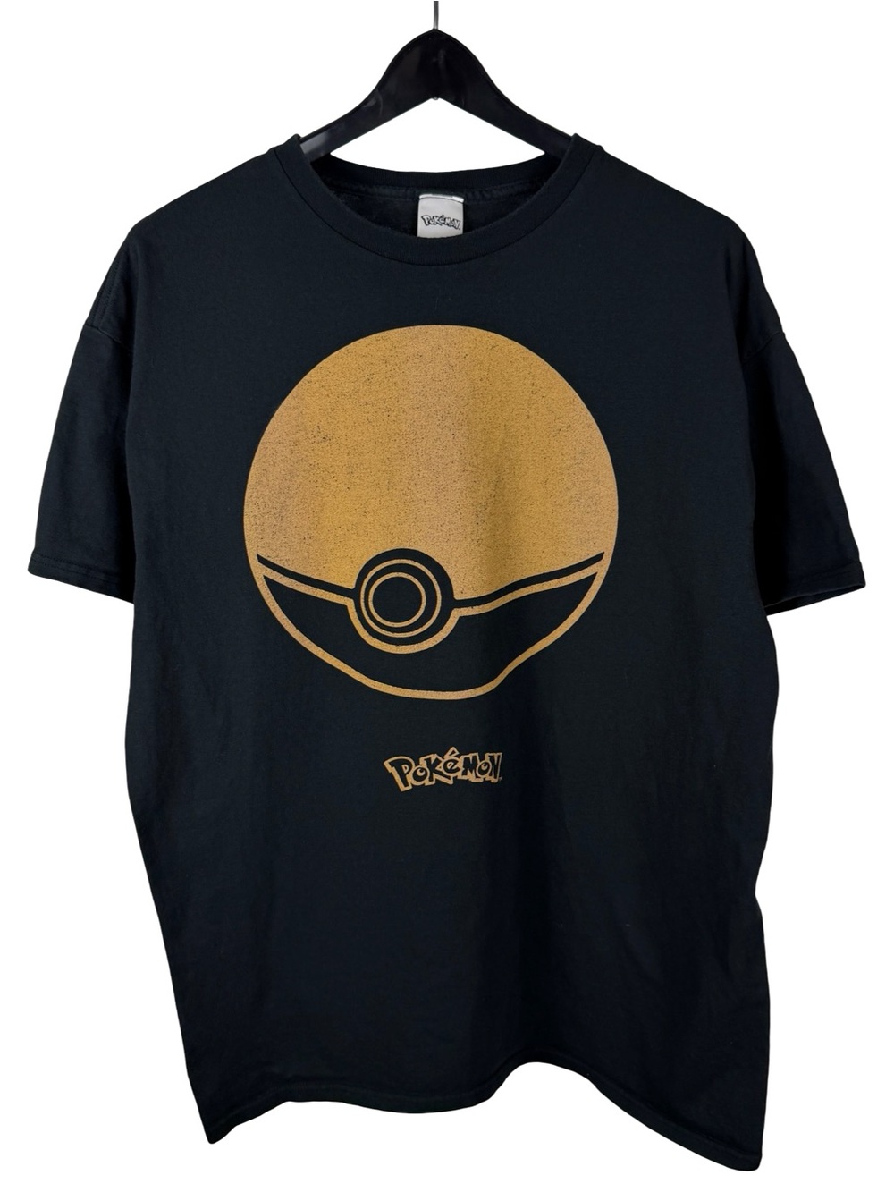 Mens Y2K Pokémon Gotta Catch Them All Anime Gaming Black Shirt Size XL